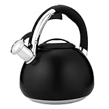Wasserkessel 2.7L HGK KARA BLACK flötenkessel pfeifkessel für gas induktion