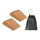 harayaa 2Pcs Kork Squat Blöcke Slant Board für Stretching Kreuzheben Home Gym