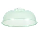 Veemoon Mikrowellen Tellerabdeckung in großer Größe aus hitzebeständigem Kunststoff mit verstellbarer Dampföffnung Spritzschutz für Lebensmittel Mikrowellenabdeckhaube für gleichmäßiges