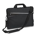 Pedea - Laptoptasche *Fashion* Notebook-Tasche bis 13,3 Zoll - Laptop Umhängetasche mit Schultergurt - Laptophülle schwarz - Notebooktasche für Damen & Herren