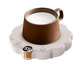 Tassenwärmer Für Milch – Elektrischer Kaffeetassenwärmer Mit 15 cm Durchmesser, Energiesparendes Heizkissen Mit Digitalanzeige | Rutschfester Tassenwärmer Für Tassen Aus Keramik, Edelstahl, Zuha