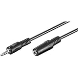 Maclean MCTV-818 Klinkenstecker 3,5mm zu 3,5mm Klinken Buchse Kabelverlängerung Stereo Audio Klinken Verlängerungskabel (1m)