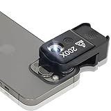 HidWee 200x Handy Mikroskop mit LED, Mini-Mikroskop Lupe für Smartphone Kamera mit CPL, Taschenmikroskop für Explore Micworld Digitales Handy Mikroskop Kompatibel mit iPhone/Samsung/Xiaomi/Huawei