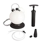 Bvznmilhd 6L Vakuum Ölabsaugpumpe, Manuelle Flüssigkeitsabsaugung für Auto Marine Boot Schiff, Tragbare Ölwechselpumpe mit Transparenter Leitung und Flexiblem Metallsonde, Inklusive 7 - teil