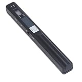 Tragbarer Scanner, Fotoscanner für A4-Dokumente, Bilder, Seiten, Texte in 900 DPI, 8,27 Zoll Mobiler Handscanner für Zuhause, Reisen, Büro (Black)