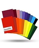 dakamilech Wachsplatten Rainbow - selbstklebende Verzierplatten - Verzierwachsplatten 110 x 80 x 0,5 mm - Bastelwachs bunt - Wachsplatten-Set 20 Stück