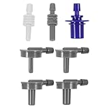 Healvian 7 Stück Blutdruckmessgerät Adapter Universelle Verbindungsteile für Arm Manschetten Ersatzanschlüsse in Verschiedenen Größen Kompatibel mit Elektronischen Monitoren