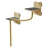 Katzenwandregale - Kletterstufen montiert, Barsch für den | Katzenmöbel für den Außenbereich innen, Kratzturm mit Treppen und Aussichtsplattform für