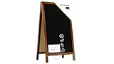 ALLboards Kundenstopper – lackierter Holzrahmen 78×44 cm, Kreidetafel, Restaurant-Tafel