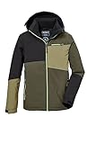 killtec Jungen Funktionsjacke mit Kapuze und Schneefang/Outdoorjacke ist wasserdicht KOW 161 BYS JCKT, dunkeloliv, 140, 40917-000