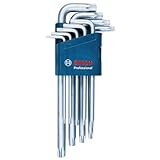 Bosch Professional Winkelschlüssel Set Torx 9tlg. (10.0 - 50.0mm)
