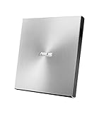 Asus ZenDrive U9M externer DVD-Brenner (für Apple MacBook & Windows PCs/Notebooks, inkl. USB-C Kabel, Brennsoftware & Nero Backup App, M-Disc Support, USB 2.0) silber