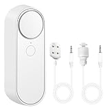 DEWIN Wassersensor WLAN-Wassermelder, 2 in 1 Wasseralarmsensor Wassermelder WLAN Wasserleckalarm 90 dB mit Fernüberwachung