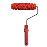 Sharplace Farbroller, 7 '' Geprägte Malerrolle Strukturwalze Malerwalze Gemusterter Farbroller, Empaistische Maserung Muster Roller mit Griff Farbwalze Lackierwalze für Home DIY Wanddekoration, #3