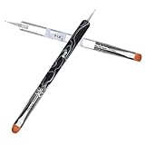 PENIKOKO 2 Stück Doppelseitige Nail Art Pens Präzise Nail Dotting Stifte mit Ergonomischem Griff Vielseitig für Maniküre Profi und Heimgebrauch