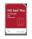 WD Red interne Festplatte 1 TB (3,5 Zoll, NAS Festplatte, 5400U/min, SATA 6 Gbit/s, NASware-Technologie, für NAS-Systeme im Dauerbetrieb) rot