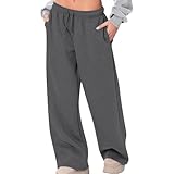 hehiy Jogginghose Damen - Sporthose Frauen Baumwolle, Trainingshose Fitness High Waist, Sweatpants Slim Fit Freizeithose Lang, Jogging Hose Laufhosen Modern Hose Winter Damen