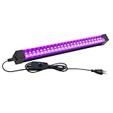 Tkdaksy 15W Schwarzlichtlampe, UV Schwarzlicht Röhre, LED Schwarzlicht Lamp, 395-405 NM schwarzlicht LED UV Bar für Disco, Club, Glow Party, Party Zubehör, Halloween Deko