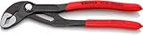 KNIPEX Cobra, Wasserpumpenzange | Rohrzange, Chrom-Vanadium, atramentiert, 180 mm, 87 01 180