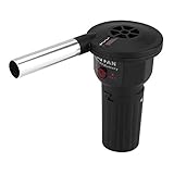 Grillgebläse, tragbarer Grillventilator, zuverlässiger Grillventilator, leichte Batterie zum Grillen für Picknick