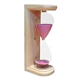 Sauna-Sanduhr, Holz-Sanduhr, Sauna-Timer-Sanduhr, 15 Minuten, Langlebiges Holz, Hitzebeständig, 19 cm, Für Spas, Fitnessstudios Und Den Heimgebrauch