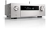 Denon AVC-X4800H 9.4-Kanal AV-Receiver, Verstärker, 200W, 8K Ultra HD, Dolby Atmos, DTS:X, Auro-3D, HEOS Built-in, 7 HDMI Eingänge - Silber