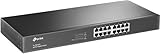 TP-Link TL-SG1016 16 Port Gigabit Netzwerk Switch ( 19 Zoll Rack-Montage, 16*RJ-45 LAN Ports, Metallgehäuse, , unmanaged, Plug-und-Play)schwarz
