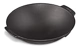 Enders Switch Grid Wok schwarz, aus massiv, emailliertem Gusseisen, gute Hitzeverteilung, Seitengriffe, passend für viele Enders Switch Grid-Roste, B38 x L35 x H10 cm #7797