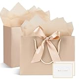 Geschenktüten, 2 Stück Papier Geschenktüten mit 2...