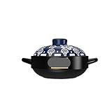 Auflaufform Hochtemperatur-Crock-Pot Küchentöpfe zum Kochen Auflaufkocher Zuhause zum Kochen Eintopftopf Keramik-Kochgeschirr zum Schmoren