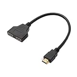 Kompatibler Splitter-Kabel-Video-Switch-Adapter-Ausgangshub for 4 DVD-Player, PC, Laptop, TV HD 1080p, 1 Eingang, 2 Eingänge(3pcs)