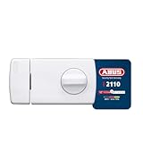 ABUS Tür-Zusatzschloss 2110 mit Drehknauf, weiß, 56032