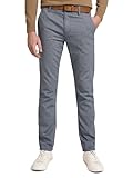TOM TAILOR Denim Herren 1016072 Straight Fit Chino Hose Mit Gürtel, 21439 - Two Colored Navy Design, 34W / 36L EU