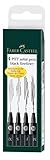 FABER-CASTELL 167115 - Tuschestifte Pitt Artist Pen, 4er...