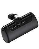 Kuulaa Power Bank USB C 4500mAh, Mini Externer Akku, Schnelles Aufladen USB C Powerbank ohne Kabel, klein Aber stark Handy Tragbares Ladegeräte Kompatibel mit Samsung, Huawei, USB C-Handys (Schwarz)