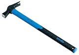 AUSONIA - 45011 ZIMMERMANNSHAMMER MAUERHAMMER 250 GRAMM MIT GESCHMIEDETEM KOPF AUS C45 INDUKTIONSGEHÄRTETEM STAHL UND 45 CM LANGEM RUTSCHFESTEN STIEL AUS FIBERGLAS