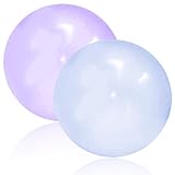 FDCGAS bubble ball - 2er-Pack Wasserblasenball Wasserball transparenter Hüpfballon, aufblasbarer Wasserball Magischer Blasenball hüpfende Luftballons Beach Garden Ball Party im Freien(40cm)
