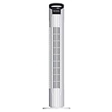 Be Cool Turm-Ventilator – Effektiver Lüfter für Innenbereich, 3 Geschwindigkeitsstufen, schlankes Design, geräuscharmer Betrieb – 78 cm, Weiß