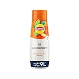 SodaStream Sirup Lipton Ice Tea Pfirsich - 1x Flasche ergibt 9 Liter Fertiggetränk, Sekundenschnell zubereitet und immer frisch, 440 ml