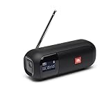 JBL Tuner 2 Radiorekorder in Schwarz – Tragbarer Bluetooth Lautsprecher mit MP3, DAB+ und UKW Radio – Kabelloser Musikgenuss von bis zu 12 Stunden