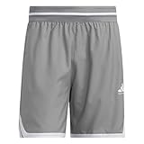 adidas CrazyLite Basketballshorts für Herren, Grau/Weiß, M/7' entrepierna