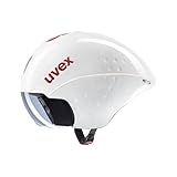 Uvex Race 8 Fahrradhelm, Größe 59-61 cm, Weiß Schwarz