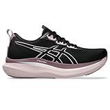 ASICS Damen GLIDERIDE MAX Laufschuhe, Schwarz/Blassrosa, 42 EU