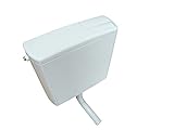 Geberit Aufputz Spülkasten AP140 für 2-Mengen-Spülung, Toilettenspülung tief hängend, mit flexiblem Wasseranschluss, geräuscharm, weiß, Art.Nr. 140300111