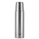 Campo Libre. Jaco® Thermoskanne 1L, 750ml, 500ml I Thermos mit Becher I Unsere Thermosflasche mind. 24h heiß I Isolierkanne mit Doppelwandisolierung ist zu 100% auslaufsicher & recycelter Edelstahl