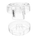 Veemoon Plastikklebebandspender für Haushalt Tragbarer Klebebandabroller Praktischer Tape Cutter für Büro und Zuhause Transparent für Scrapbooking