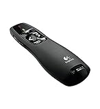 Logitech R400 RF Schwarz - Funk-Presenter (RF, 10 m, AAA, USB, Mini, Schwarz)