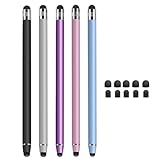 IZyufan Touchscreen Stift [5 Stück], Hohe Empfindlichkeit 2 in 1 Universelle Kapazitive Stylus Touch Pen für iPhone Pad Galaxy Mi Smartphones und Tablets, iOS, Android