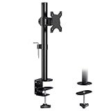 BONTEC Monitor Tischhalterung für 13-34 Zoll Bildschirme, Voll Beweglicher Arm, Unterstützt bis zu 10kg, mit Höhenverstellung, Drehung, Zwei Installationsmethoden, VESA 75/100 Kompatibel