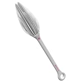 dentistar Silikon Flaschenbürste – Baby Flaschenbürste für Flaschen, Becher und Gläser, Flexibler Flaschenreiniger mit weichen Silikonborsten – Aus lebensmittelechtem Silikon – BPA-frei* – Grau